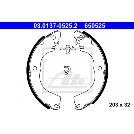 Jeu de mâchoires de frein ATE
