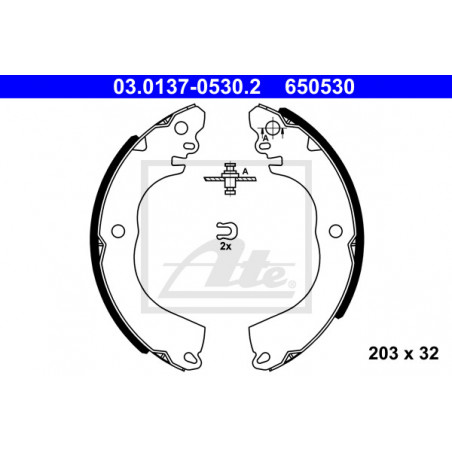 Jeu de mâchoires de frein ATE