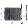 Evaporateur de climatisation DELPHI