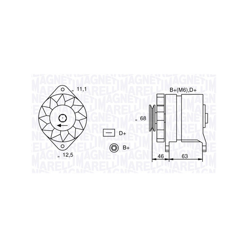 Alternateur MAGNETI MARELLI
