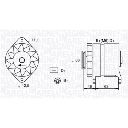 Alternateur MAGNETI MARELLI