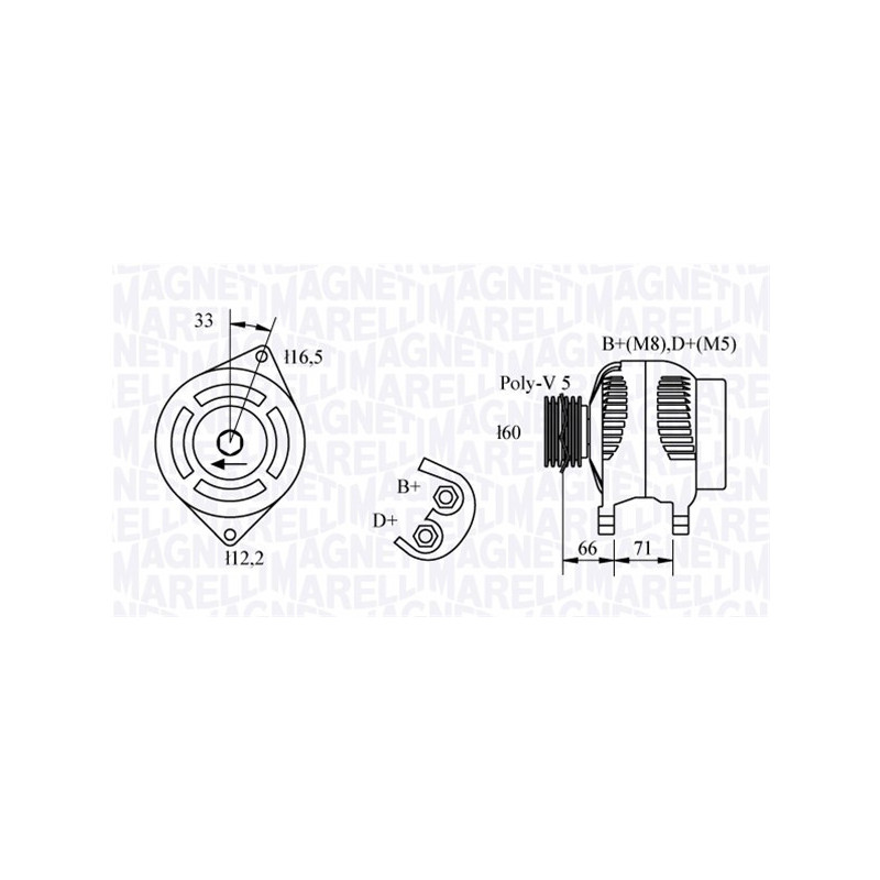 Alternateur MAGNETI MARELLI