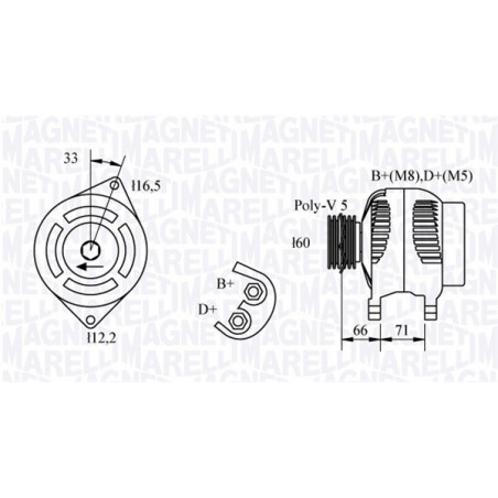 Alternateur MAGNETI MARELLI