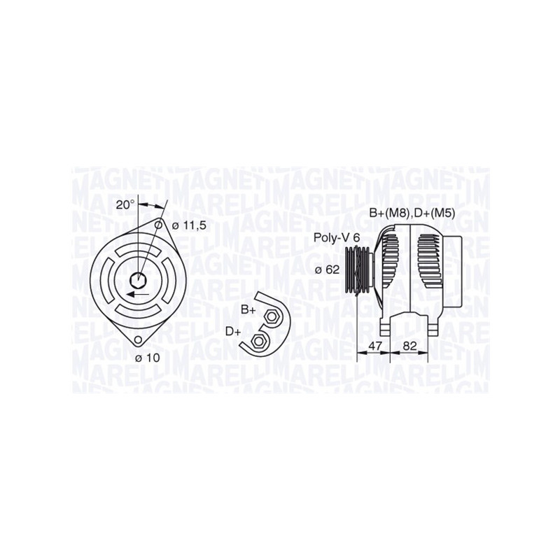 Alternateur MAGNETI MARELLI
