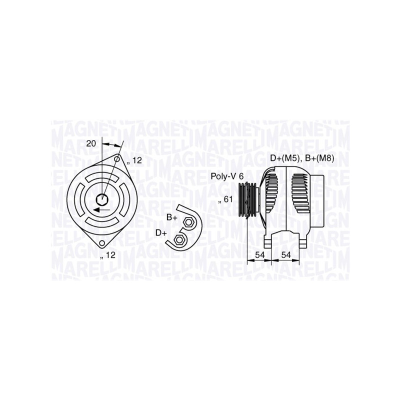 Alternateur MAGNETI MARELLI