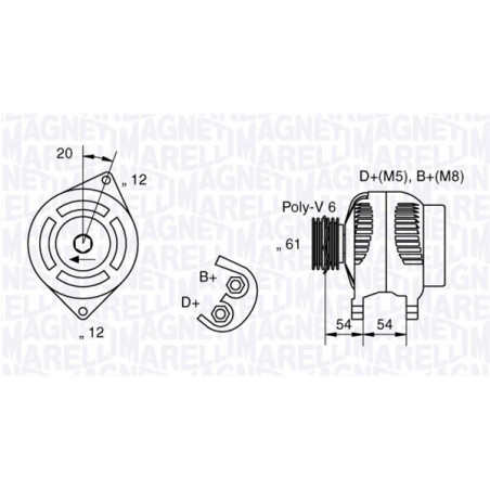 Alternateur MAGNETI MARELLI