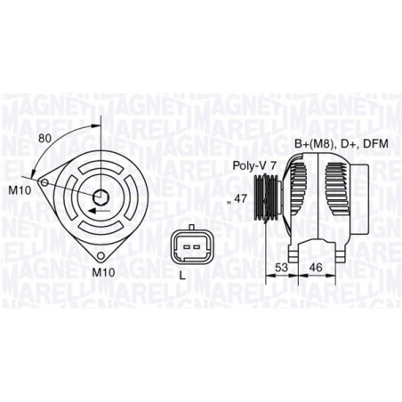 Alternateur MAGNETI MARELLI