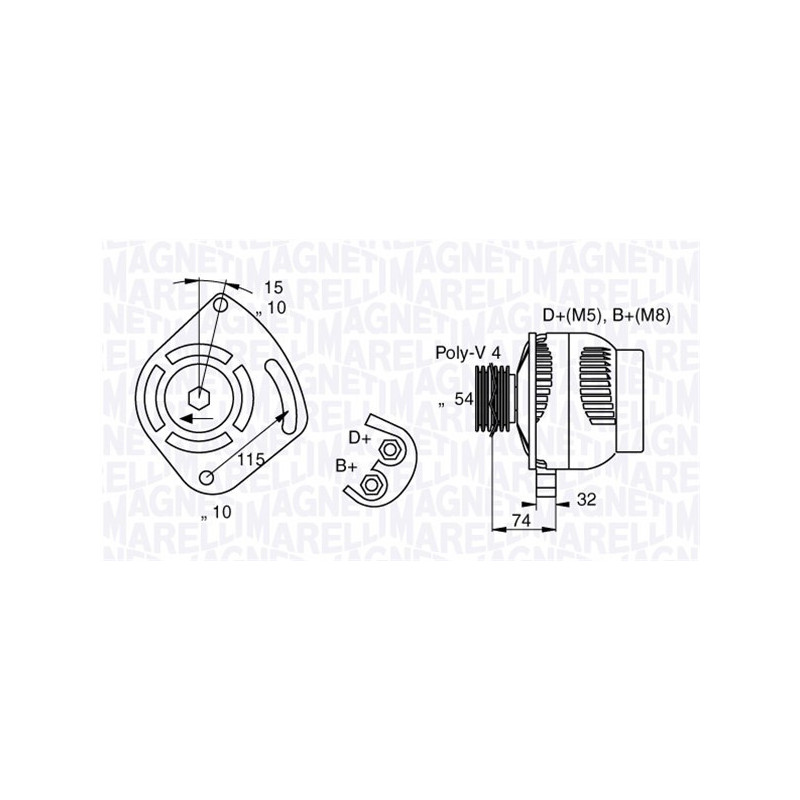 Alternateur MAGNETI MARELLI