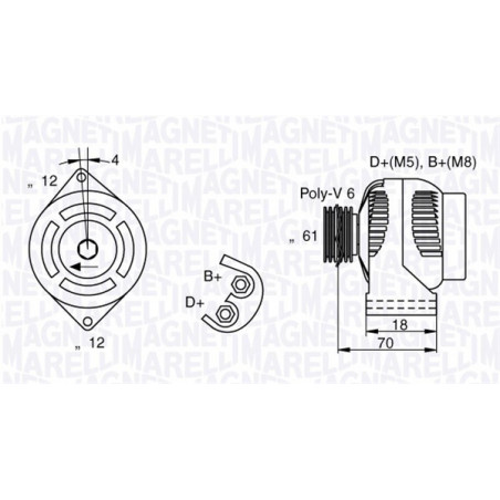 Alternateur MAGNETI MARELLI