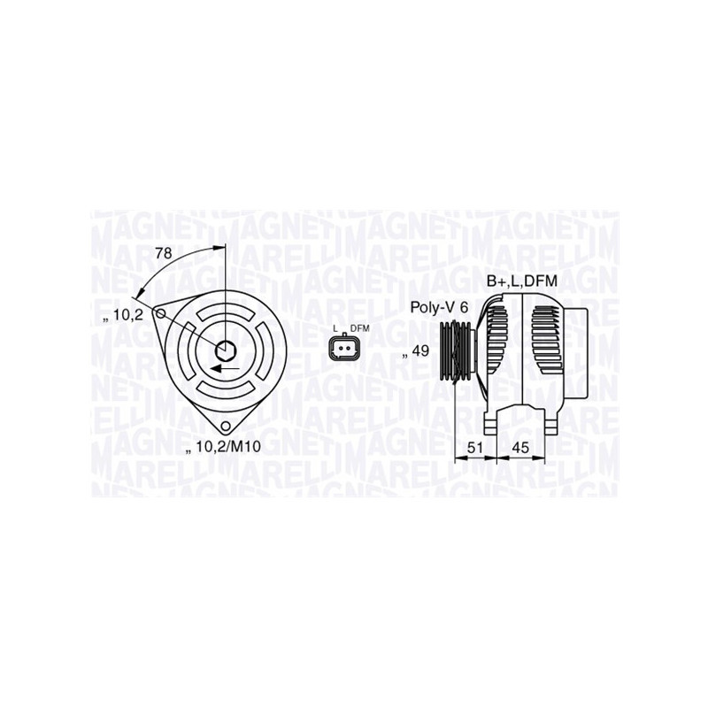 Alternateur MAGNETI MARELLI