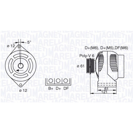 Alternateur MAGNETI MARELLI