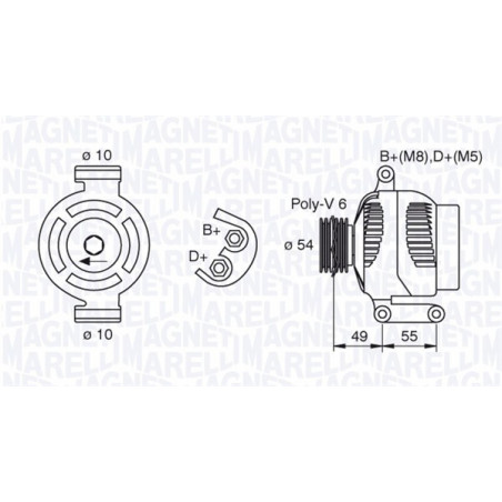 Alternateur MAGNETI MARELLI