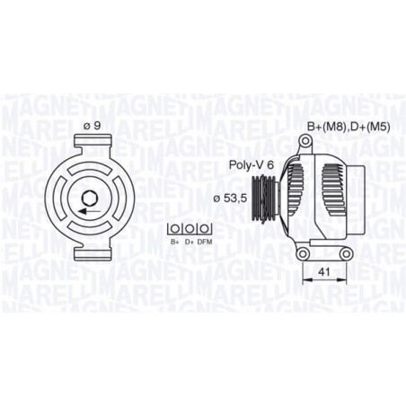 Alternateur MAGNETI MARELLI