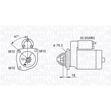 Démarreur MAGNETI MARELLI