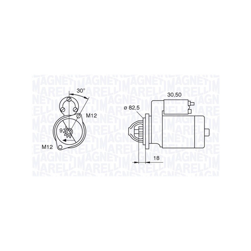 Démarreur MAGNETI MARELLI