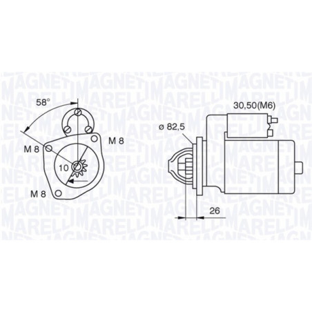 Démarreur MAGNETI MARELLI