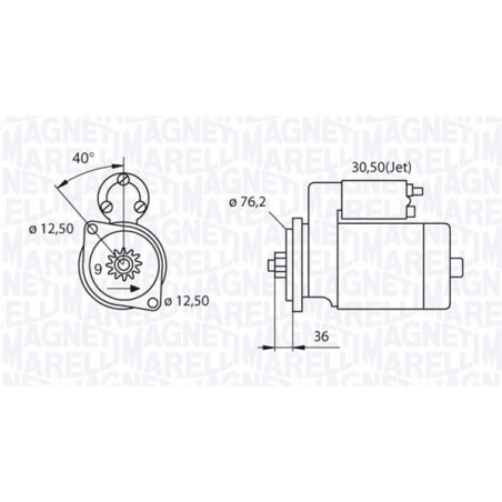 Démarreur MAGNETI MARELLI