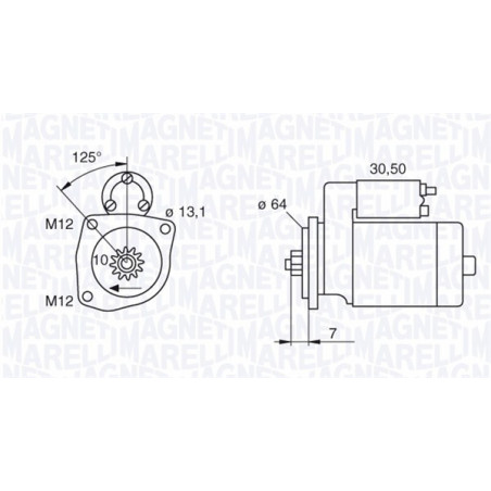 Démarreur MAGNETI MARELLI
