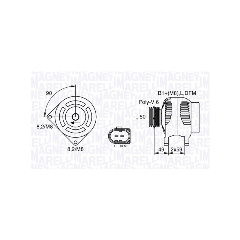 Alternateur MAGNETI MARELLI