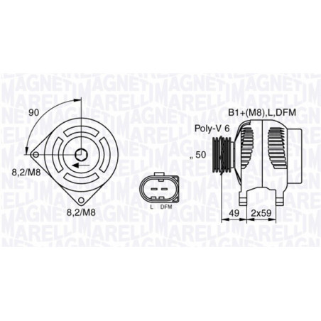 Alternateur MAGNETI MARELLI