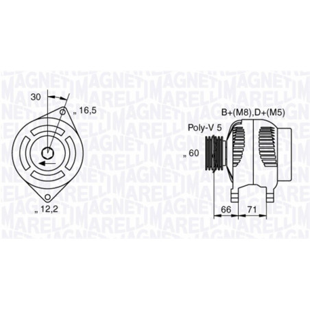 Alternateur MAGNETI MARELLI