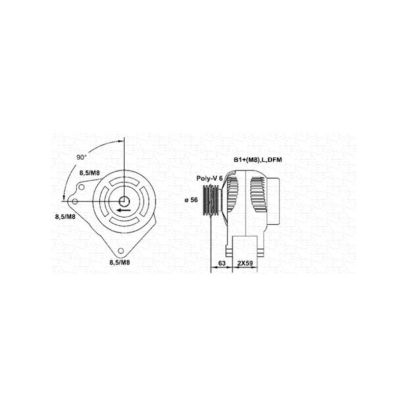 Alternateur MAGNETI MARELLI