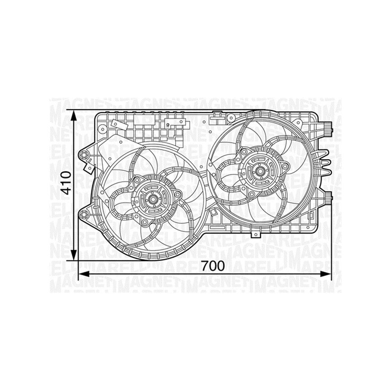 Ventilateur (refroidissement moteur) MAGNETI MARELLI
