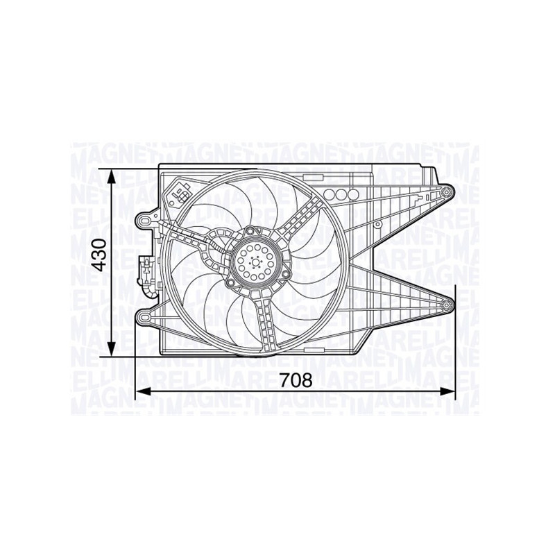 Ventilateur (refroidissement moteur) MAGNETI MARELLI