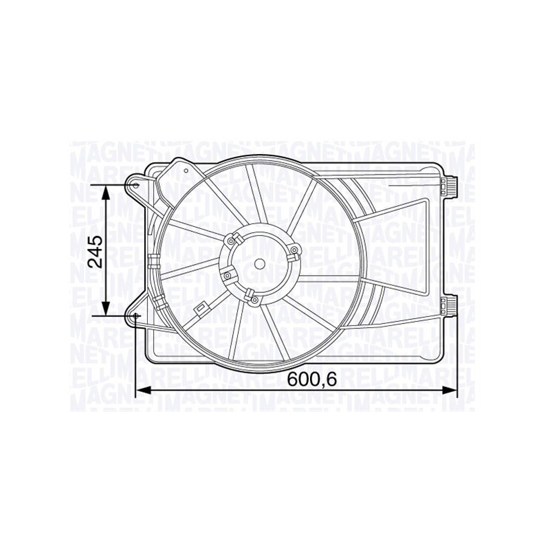 Ventilateur (refroidissement moteur) MAGNETI MARELLI
