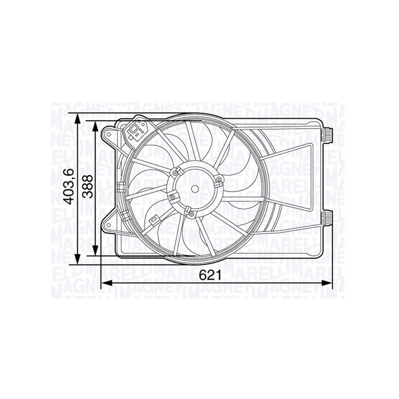 Ventilateur (refroidissement moteur) MAGNETI MARELLI