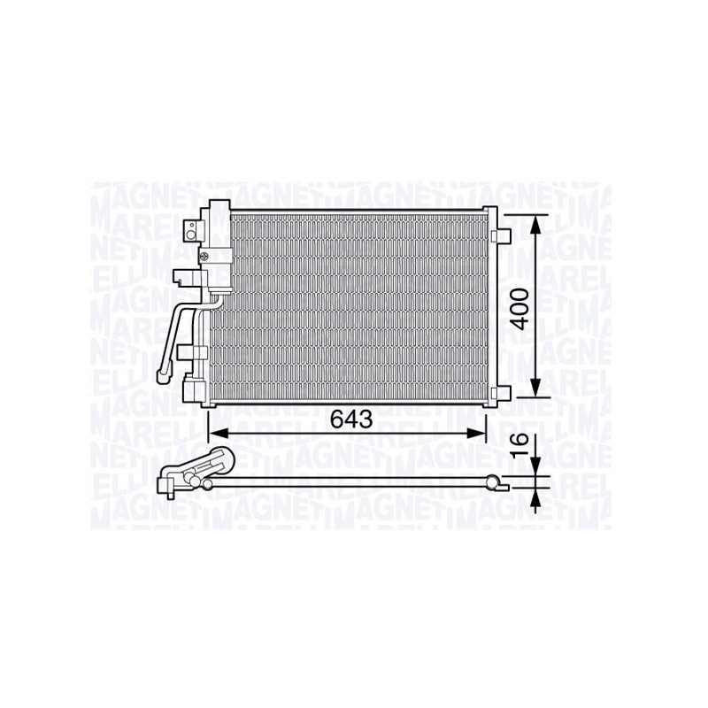 Condenseur de climatisation MAGNETI MARELLI