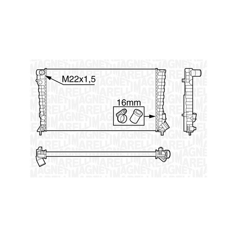 Radiateur MAGNETI MARELLI