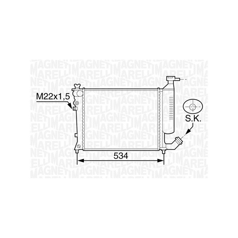 Radiateur MAGNETI MARELLI