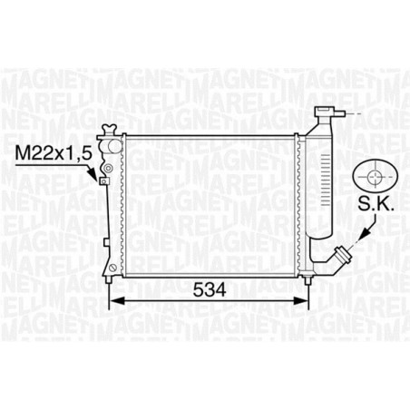 Radiateur MAGNETI MARELLI