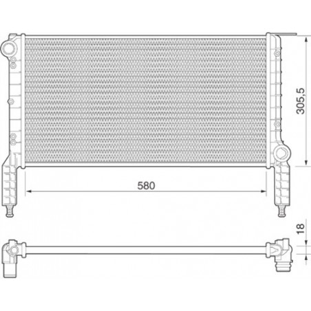 Radiateur MAGNETI MARELLI