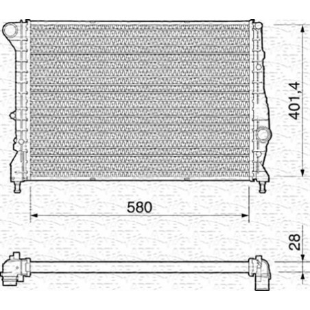 Radiateur MAGNETI MARELLI