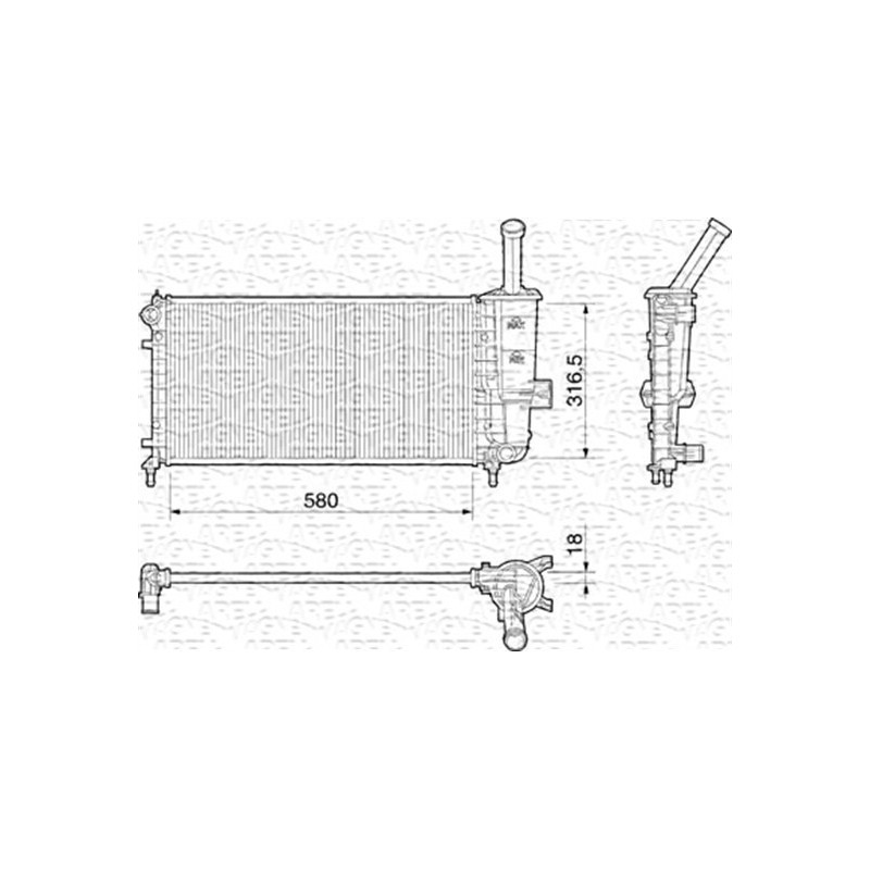Radiateur MAGNETI MARELLI