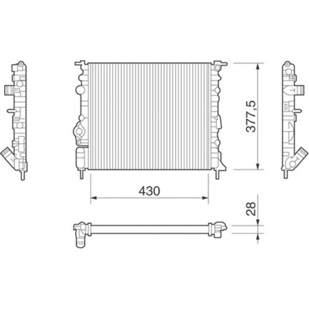 Radiateur MAGNETI MARELLI