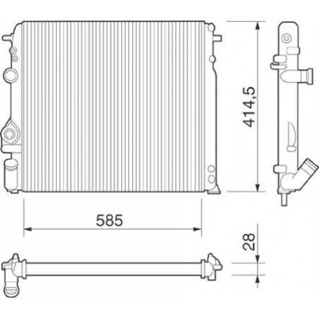 Radiateur MAGNETI MARELLI