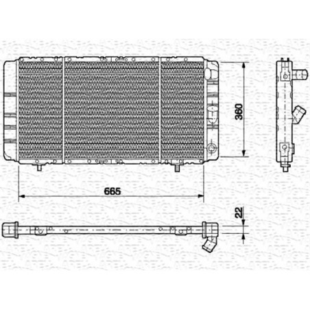 Radiateur MAGNETI MARELLI