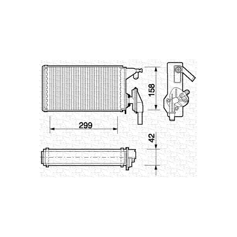 Radiateur de chauffage MAGNETI MARELLI