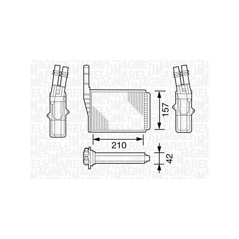 Radiateur de chauffage MAGNETI MARELLI