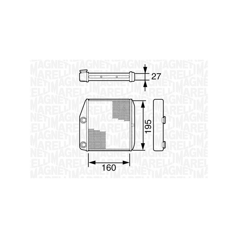 Radiateur de chauffage MAGNETI MARELLI