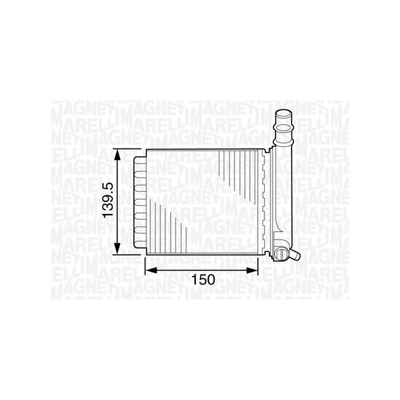 Radiateur de chauffage MAGNETI MARELLI