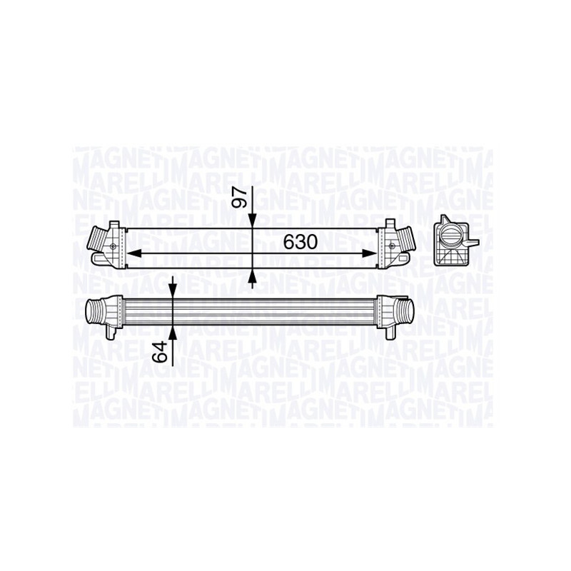 Intercooler (échangeur d'air) MAGNETI MARELLI