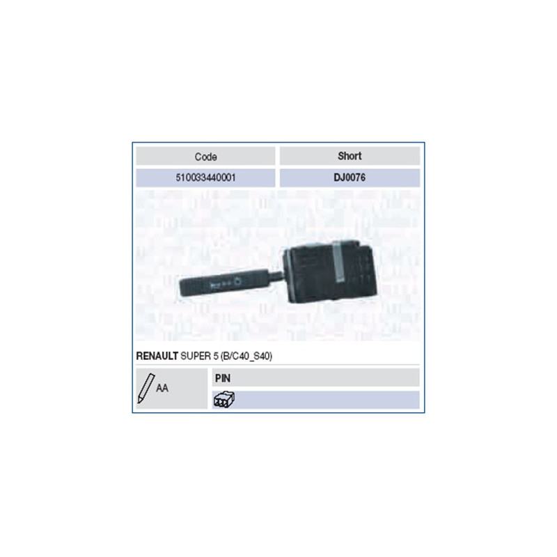 Commutateur de colonne de direction MAGNETI MARELLI