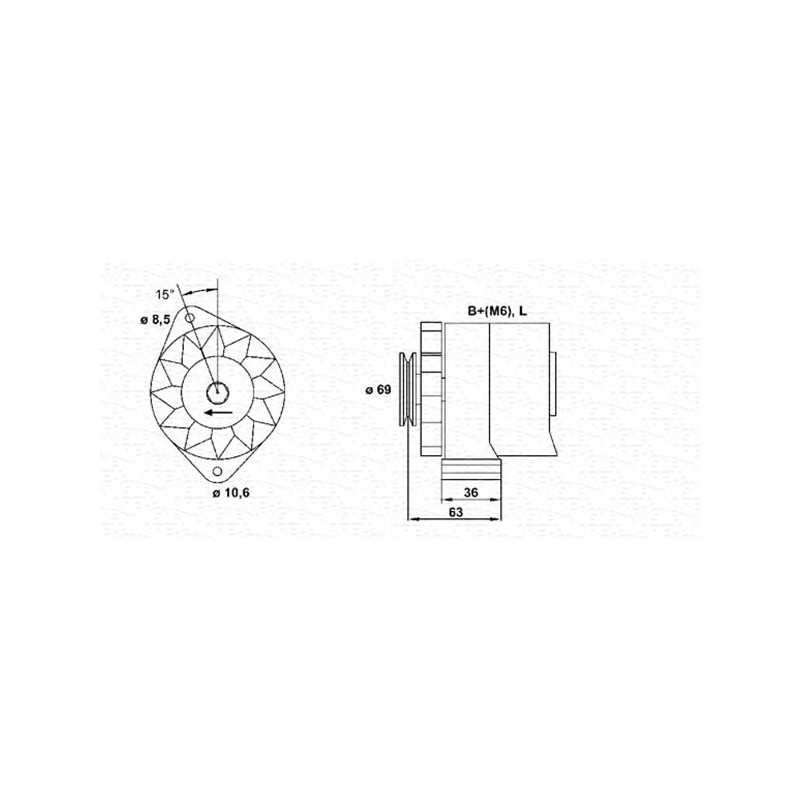 Alternateur MAGNETI MARELLI
