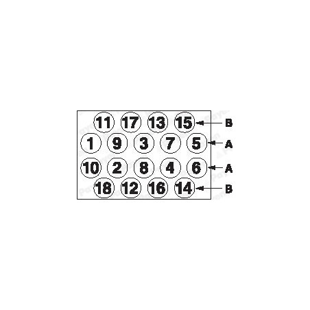 Jeu de boulons de culasse...