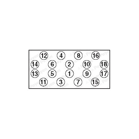 Jeu de boulons de culasse...