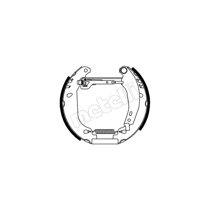 Jeu de mâchoires de frein METELLI